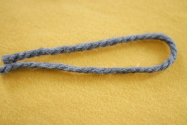 fold yarn in half