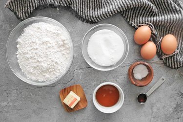 Ingredients for Russian honey cookie layers