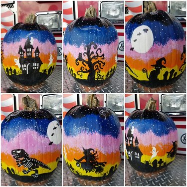 Painted pumpkin