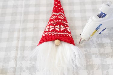 Holiday gnome bottle topper