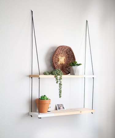 hanging shelves by The Crafty Swirl