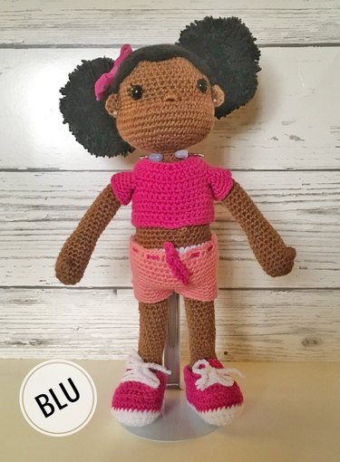 crochet doll by A Touch of Blu Designs