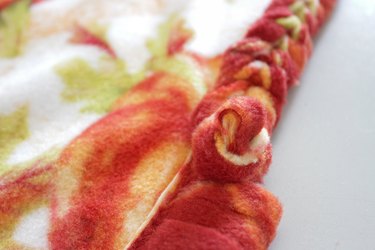 DIY Braided Fleece Blanket