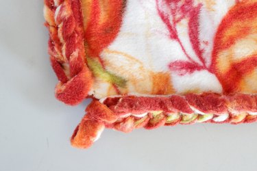 No Sew Fleece Blanket with a Braided Edge - It's Always Autumn