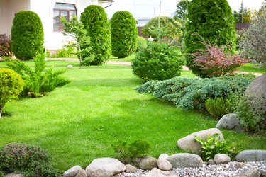 beautiful country house and garden