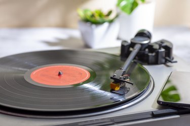 vintage record player