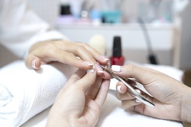 Beauty manicure procedure