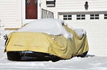 Covered Car in Winter