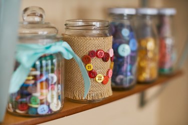 Decorative Jar On Shelf