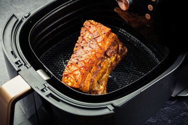 Cooking crispy pork belly in air fryer