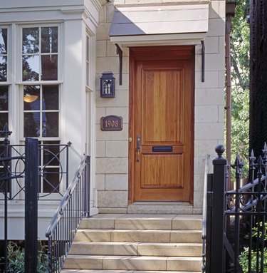 Steps and Front Door of Townhouse