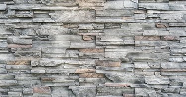 Artificial stone wall