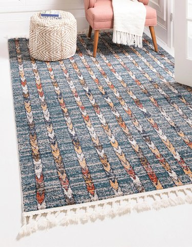 Modern living room area rug
