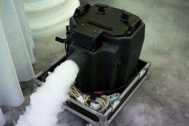 Modern smoke and fog, dry ice device.