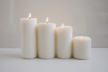 Candle Making Jar 6 Pack 6oz Matte White with Wood Lid