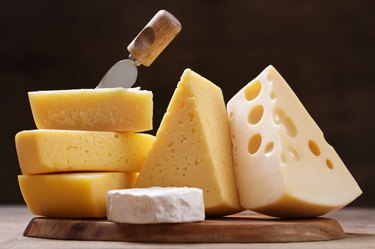 Various types of cheese