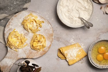 fresh  pasta making process