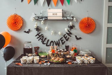 Halloween food table