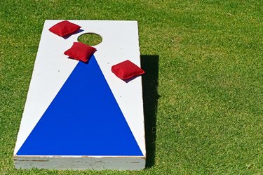 Outdoor cornhole game