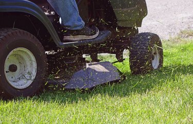 Fresh Cut Grass Flying Blur background