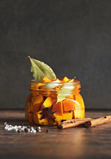 Pumpkin marinated with spices