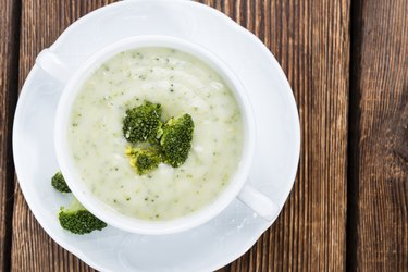 Portion of Broccoli Soup