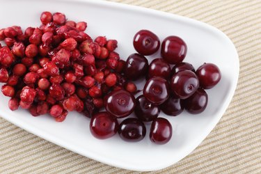 Cherries and cherry stones