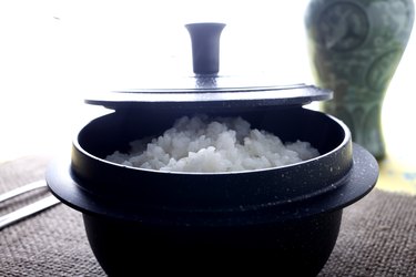 Korean rice in hot pot