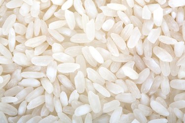 White rice background