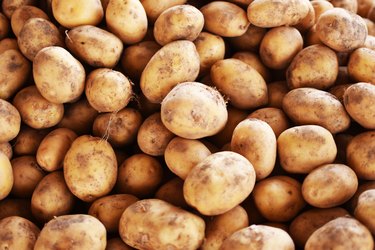 Potatoes at farmers market