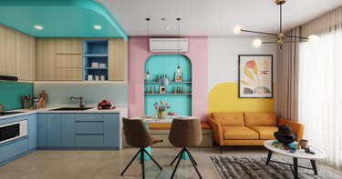 Cozy and Modern Small Apartment with Pastel Colors