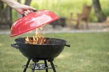 Barbecue Grill in the Backyard