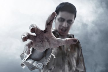 Scary zombie hand