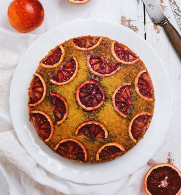 Upside down blood orange cake