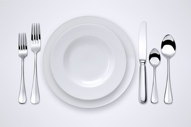 Table Setting With Clipping Paths
