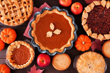 Collection of homemade autumn pies