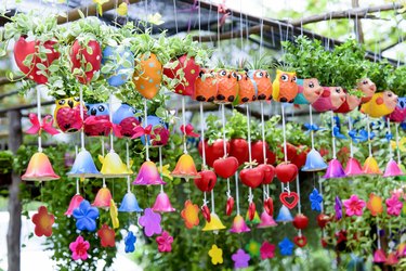 Multi Colored Flowers At Market Stall