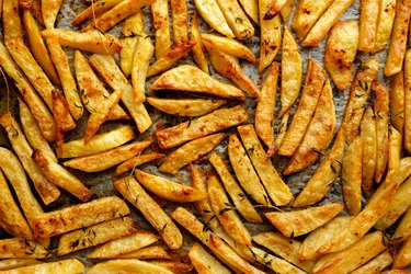 French fries with additional herbs