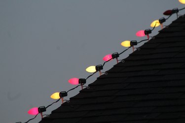 How to Hang Christmas Lights on a Roof Ridge