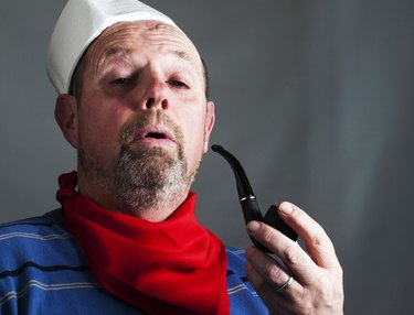 Mature man in sailor fancy dress