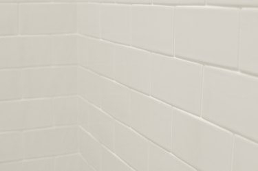 White subway tile in bathroom