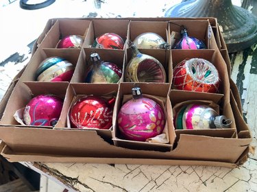 Ornaments in a box