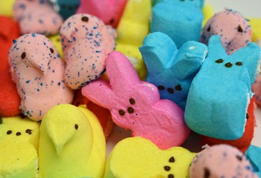 Colorful Peeps rabbits and chicks