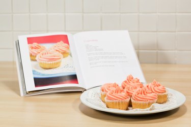 Cupcakes and cookery book