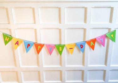 cheerful homemade happy birthday banner