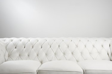 White leather couch