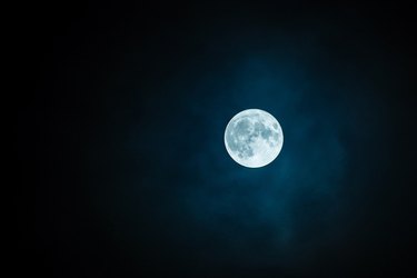 An image of a beautiful (and mystical!) full moon, one of the key ingredients of moon water!