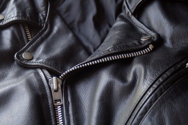 Black Leather Motorcycle Jacket