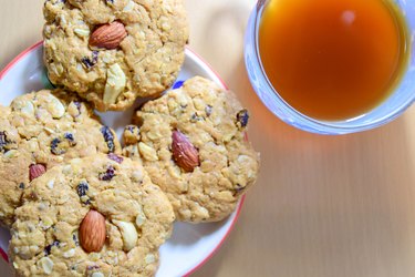 Breakfast cookies on plate