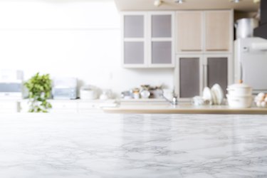 Kitchen background-marble table